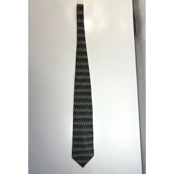 Men Silk Ties Set Of 3 - Classic Stripes & Geometric Patterns - Picture 9 of 10